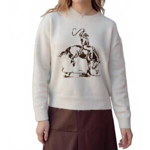 NEW PINCH cowboy rider sweater in oatmeal